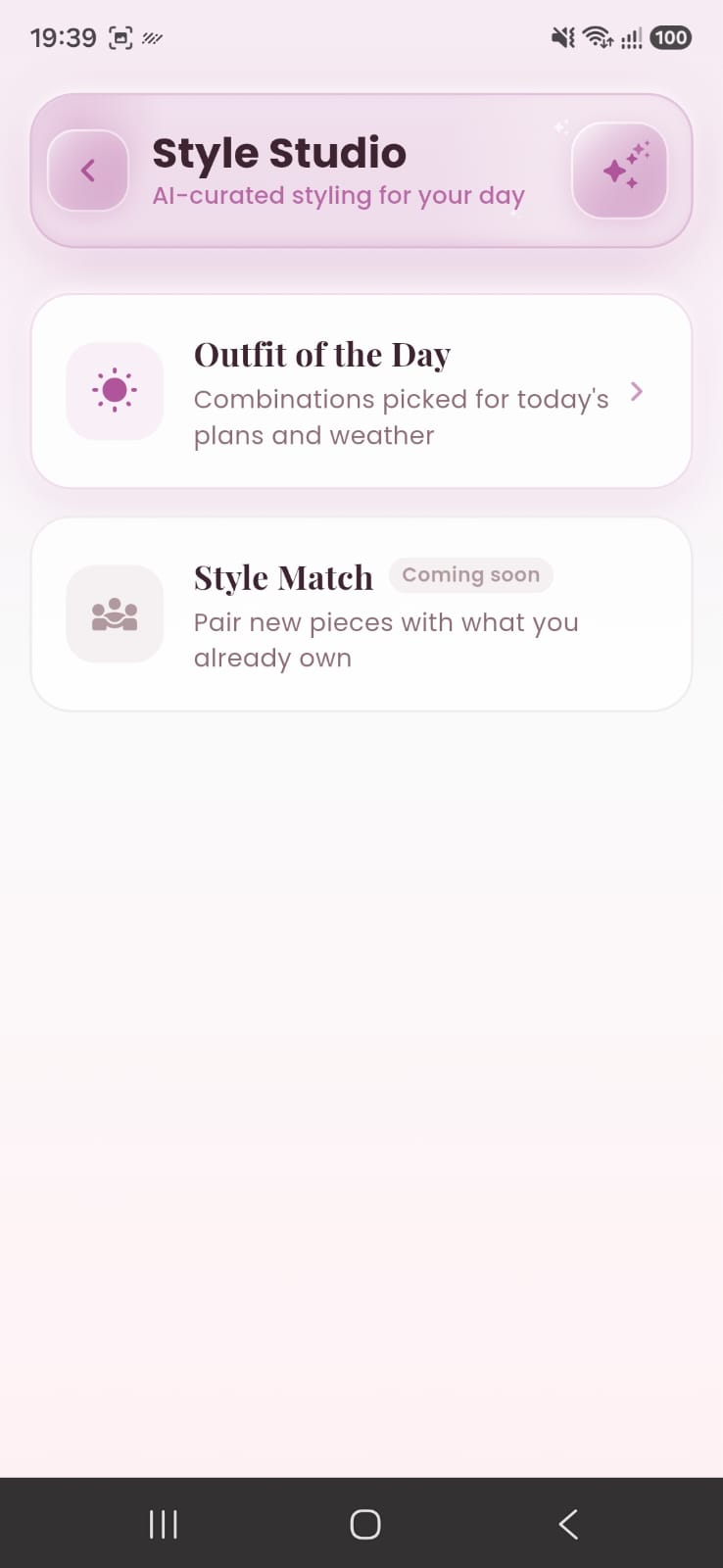 Style Studio with Outfit of the Day and Style Match